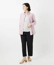 NHLGF89270 GIANNI LO GIUDICE(小さいサイズ)(メゾン ドゥ サンク) [日本製]リネンミックスシャンブレーストレッチパンツ オレンジ