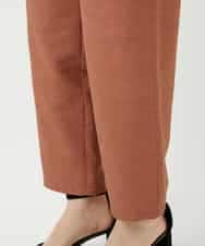 NHLGF89270 GIANNI LO GIUDICE(小さいサイズ)(メゾン ドゥ サンク) [日本製]リネンミックスシャンブレーストレッチパンツ オレンジ