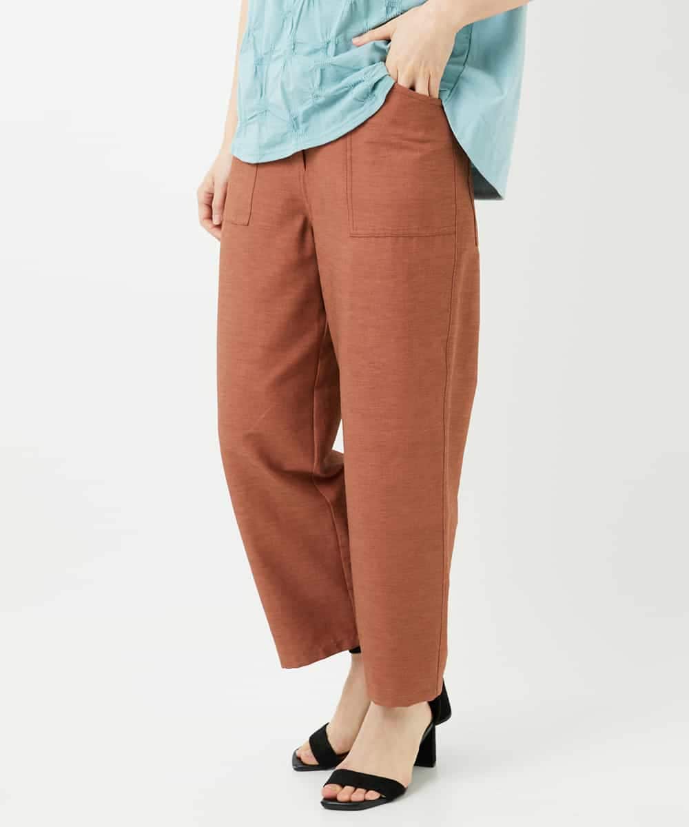 NHLGF89270 GIANNI LO GIUDICE(小さいサイズ) [日本製]リネンミックスシャンブレーストレッチパンツ