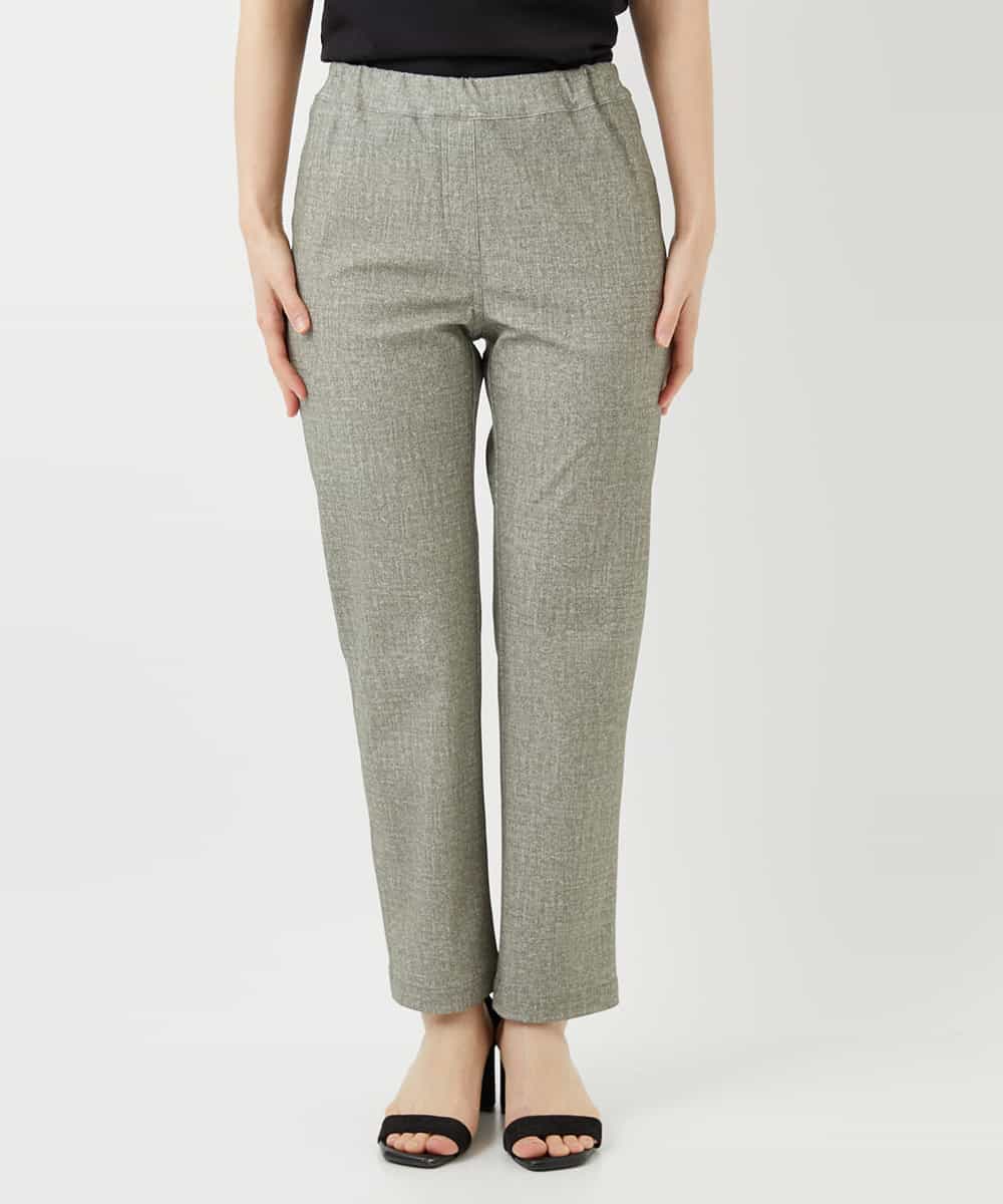 NHLGF92180 GIANNI LO GIUDICE(小さいサイズ)(メゾン ドゥ サンク) [3サイズ展開・吸収速乾性・UVカット]デニム調プリントハイテンションストレッチパンツ カーキ