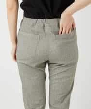 NHLGF92180 GIANNI LO GIUDICE(小さいサイズ)(メゾン ドゥ サンク) [3サイズ展開・吸収速乾性・UVカット]デニム調プリントハイテンションストレッチパンツ カーキ