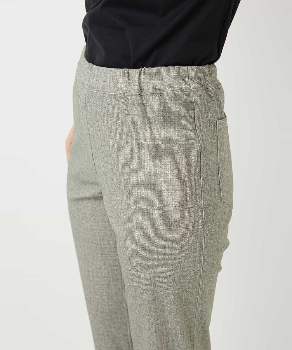 NHLGF92180 GIANNI LO GIUDICE(小さいサイズ)(メゾン ドゥ サンク) [3サイズ展開・吸収速乾性・UVカット]デニム調プリントハイテンションストレッチパンツ カーキ