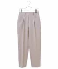 NHLGN15190 GIANNI LO GIUDICE(小さいサイズ)(メゾン ドゥ サンク) 【洗える】ワッシャーテーパードパンツ ホワイト