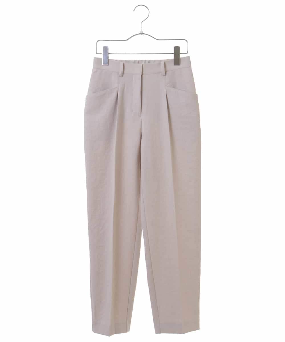 NHLGN15190 GIANNI LO GIUDICE(小さいサイズ)(メゾン ドゥ サンク) 【洗える】ワッシャーテーパードパンツ ホワイト