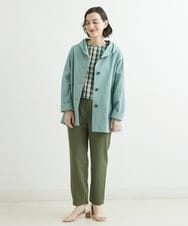 NHLGS01230 GIANNI LO GIUDICE(小さいサイズ)(メゾン ドゥ サンク) [日本製・多機能素材]麻調カルゼテーパードパンツ オレンジ