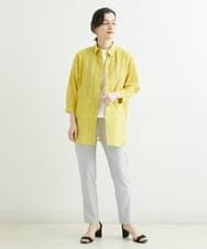 NHLGS02230 GIANNI LO GIUDICE(小さいサイズ)(メゾン ドゥ サンク) [リバーシブル・夏向け素材]デニム柄転写プリントハイテンションパンツ ネイビー