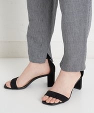 NHLGT30290 GIANNI LO GIUDICE(小さいサイズ)(メゾン ドゥ サンク) [セットアップ対応]リネンコットン千鳥柄パンツ ネイビー