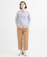 NHLGW33230 GIANNI LO GIUDICE(小さいサイズ)(メゾン ドゥ サンク) [日本製]ストレッチコットンカラーパンツ グリーン