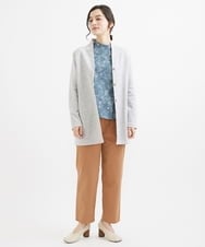 NHLGW33230 GIANNI LO GIUDICE(小さいサイズ)(メゾン ドゥ サンク) [日本製]ストレッチコットンカラーパンツ グリーン