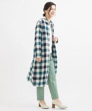 NHLGW33230 GIANNI LO GIUDICE(小さいサイズ)(メゾン ドゥ サンク) [日本製]ストレッチコットンカラーパンツ グリーン