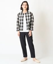 NHLGX85190 GIANNI LO GIUDICE(小さいサイズ)(メゾン ドゥ サンク) [日本製]テーパードパンツ カーキ
