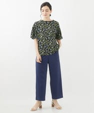 NHLGX87190 GIANNI LO GIUDICE(小さいサイズ)(メゾン ドゥ サンク) [日本製]麻調ツイルベイカーパンツ ブルー
