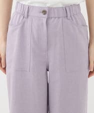NHLGX87190 GIANNI LO GIUDICE(小さいサイズ)(メゾン ドゥ サンク) [日本製]麻調ツイルベイカーパンツ ブルー