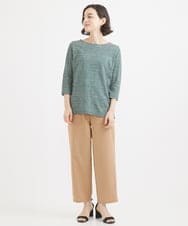 NHLGX87190 GIANNI LO GIUDICE(小さいサイズ)(メゾン ドゥ サンク) [日本製]麻調ツイルベイカーパンツ ブルー