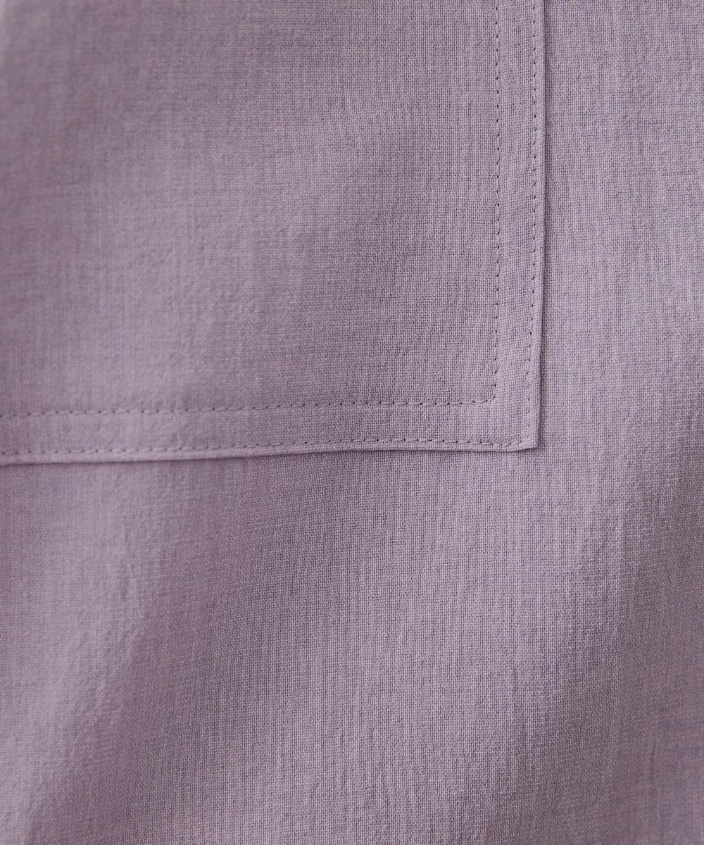 NHLGX87190 GIANNI LO GIUDICE(小さいサイズ)(メゾン ドゥ サンク) [日本製]麻調ツイルベイカーパンツ ブルー