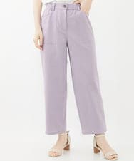 NHLGX87190 GIANNI LO GIUDICE(小さいサイズ)(メゾン ドゥ サンク) [日本製]麻調ツイルベイカーパンツ ブルー