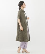 NHLGX87190 GIANNI LO GIUDICE(小さいサイズ)(メゾン ドゥ サンク) [日本製]麻調ツイルベイカーパンツ ブルー