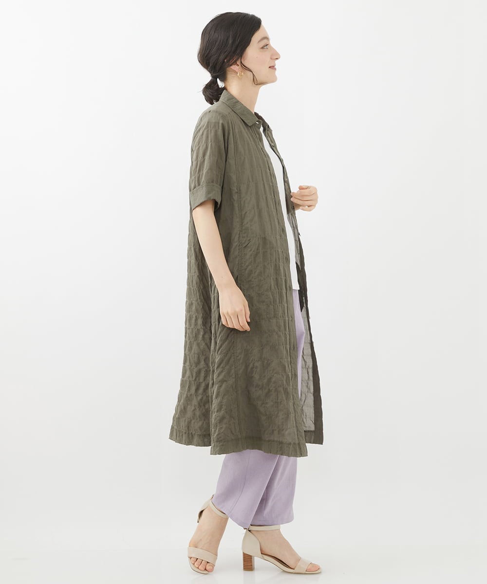 NHLGX87190 GIANNI LO GIUDICE(小さいサイズ)(メゾン ドゥ サンク) [日本製]麻調ツイルベイカーパンツ ブルー