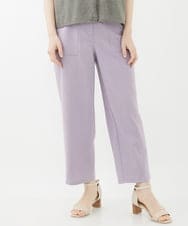 NHLGX87190 GIANNI LO GIUDICE(小さいサイズ)(メゾン ドゥ サンク) [日本製]麻調ツイルベイカーパンツ ラベンダー