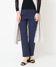 NHLGX89170 GIANNI LO GIUDICE(小さいサイズ)(メゾン ドゥ サンク) [日本製]パッチワークプリントハイテンションパンツ ネイビー