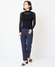 NHLGX89170 GIANNI LO GIUDICE(小さいサイズ)(メゾン ドゥ サンク) [日本製]パッチワークプリントハイテンションパンツ ライトグレー