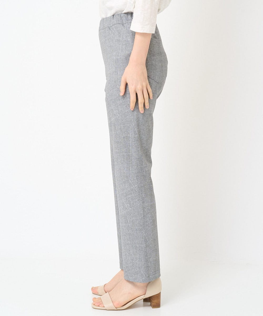 NHLGX89170 GIANNI LO GIUDICE(小さいサイズ)(メゾン ドゥ サンク) [日本製]パッチワークプリントハイテンションパンツ ライトグレー