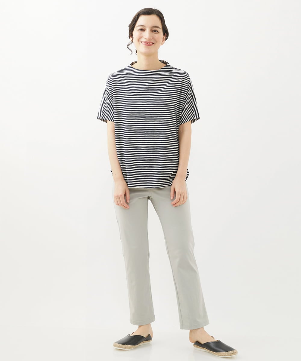 NHLGX90170 GIANNI LO GIUDICE(小さいサイズ)(メゾン ドゥ サンク) [日本製]クイックドライ無地ハイテンションパンツ ライトグレー