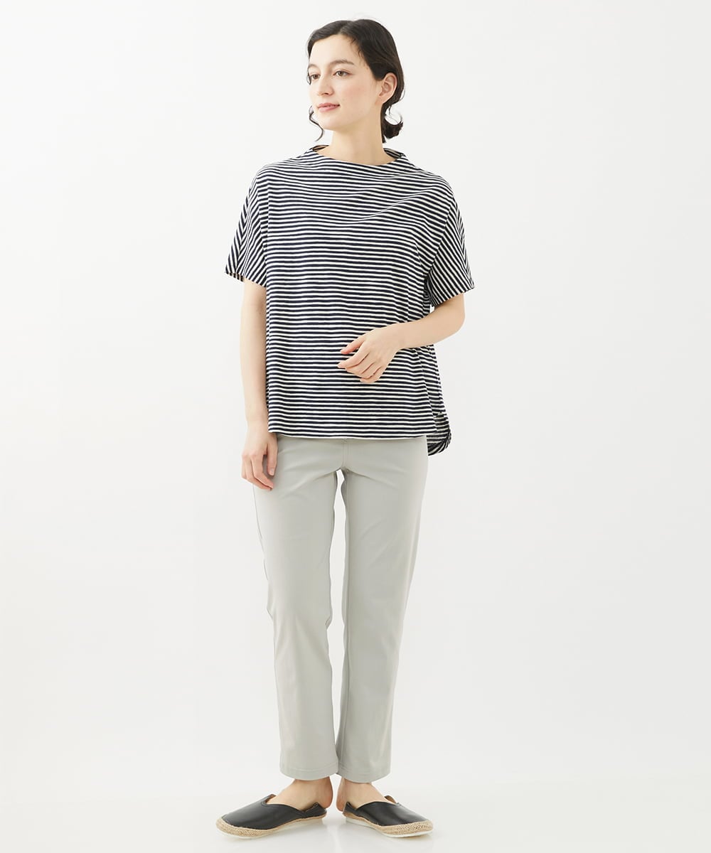NHLGX90170 GIANNI LO GIUDICE(小さいサイズ)(メゾン ドゥ サンク) [日本製]クイックドライ無地ハイテンションパンツ ライトグレー