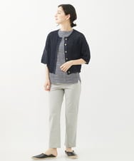 NHLGX90170 GIANNI LO GIUDICE(小さいサイズ)(メゾン ドゥ サンク) [日本製]クイックドライ無地ハイテンションパンツ ライトグレー