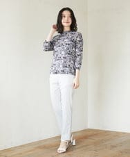 NHLHF82180 GIANNI LO GIUDICE(小さいサイズ)(メゾン ドゥ サンク) コットンハイテンション撥水ハイテンションストレッチパンツ ブラウン