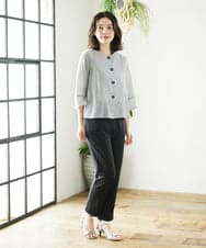 NHLHF82180 GIANNI LO GIUDICE(小さいサイズ)(メゾン ドゥ サンク) コットンハイテンション撥水ハイテンションストレッチパンツ ブラウン