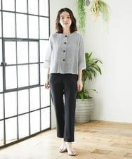 NHLHF82180 GIANNI LO GIUDICE(小さいサイズ)(メゾン ドゥ サンク) コットンハイテンション撥水ハイテンションストレッチパンツ ブラウン