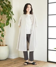 NHLHF82180 GIANNI LO GIUDICE(小さいサイズ)(メゾン ドゥ サンク) コットンハイテンション撥水ハイテンションストレッチパンツ ブラウン