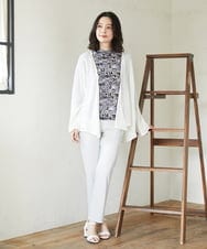 NHLHF82180 GIANNI LO GIUDICE(小さいサイズ)(メゾン ドゥ サンク) コットンハイテンション撥水ハイテンションストレッチパンツ ブラウン