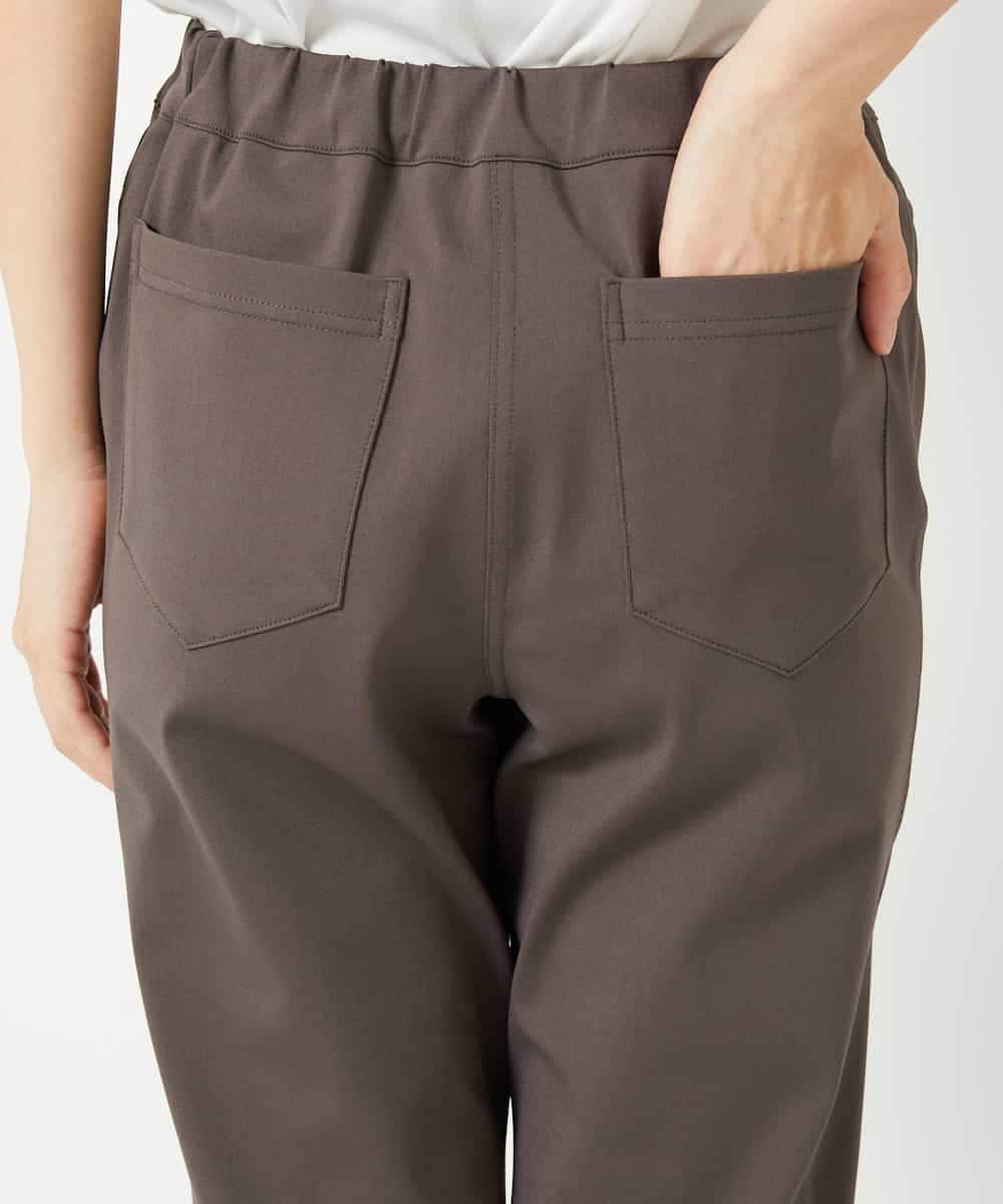 NHLHF82180 GIANNI LO GIUDICE(小さいサイズ)(メゾン ドゥ サンク) コットンハイテンション撥水ハイテンションストレッチパンツ ブラウン