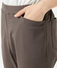 NHLHF82180 GIANNI LO GIUDICE(小さいサイズ)(メゾン ドゥ サンク) コットンハイテンション撥水ハイテンションストレッチパンツ ブラウン