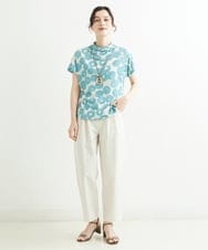 NHLHT01190 GIANNI LO GIUDICE(小さいサイズ)(メゾン ドゥ サンク) [日本製]クールタッチリネンパンツ カーキ