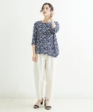 NHLHT01190 GIANNI LO GIUDICE(小さいサイズ)(メゾン ドゥ サンク) [日本製]クールタッチリネンパンツ カーキ