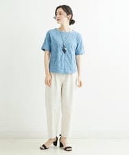 NHLHT01190 GIANNI LO GIUDICE(小さいサイズ)(メゾン ドゥ サンク) [日本製]クールタッチリネンパンツ カーキ
