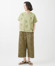 NHLHW07200 GIANNI LO GIUDICE(小さいサイズ)(メゾン ドゥ サンク) [撥水加工]レインフラワープリントパンツ ネイビー×イエロー