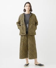 NHLHW07200 GIANNI LO GIUDICE(小さいサイズ)(メゾン ドゥ サンク) [撥水加工]レインフラワープリントパンツ ネイビー×イエロー
