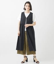 NHLHW07200 GIANNI LO GIUDICE(小さいサイズ)(メゾン ドゥ サンク) [撥水加工]レインフラワープリントパンツ ネイビー×イエロー