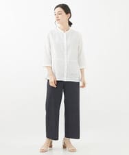 NHLHW20200 GIANNI LO GIUDICE(小さいサイズ)(メゾン ドゥ サンク) [日本製]トゥーダンソフトパンツ ネイビー