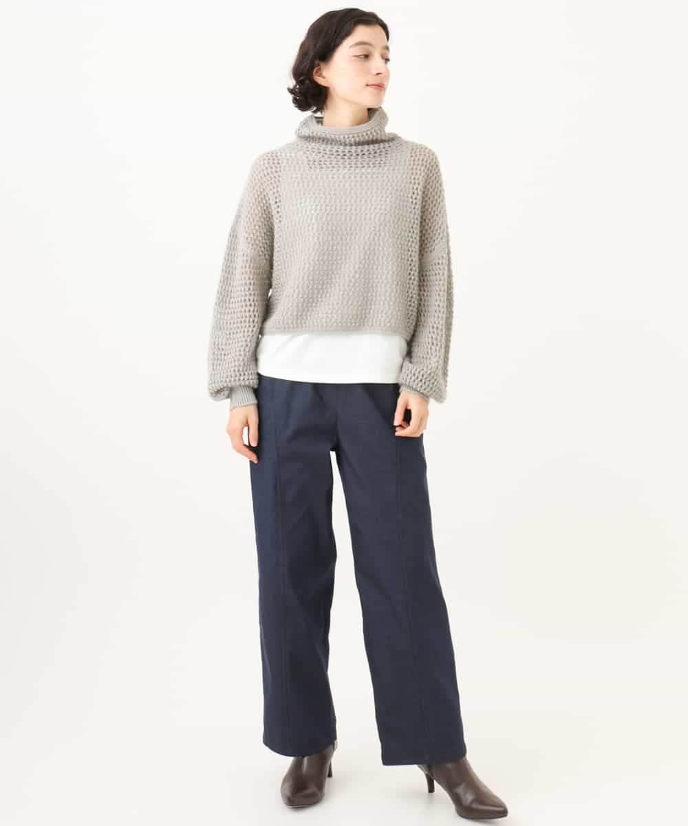 NHLJD14300 GIANNI LO GIUDICE(小さいサイズ)(メゾン ドゥ サンク) [セットアップ対応]デニムライクシャンブレーパンツ ネイビー