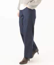 NHLJD14300 GIANNI LO GIUDICE(小さいサイズ)(メゾン ドゥ サンク) [セットアップ対応]デニムライクシャンブレーパンツ ネイビー