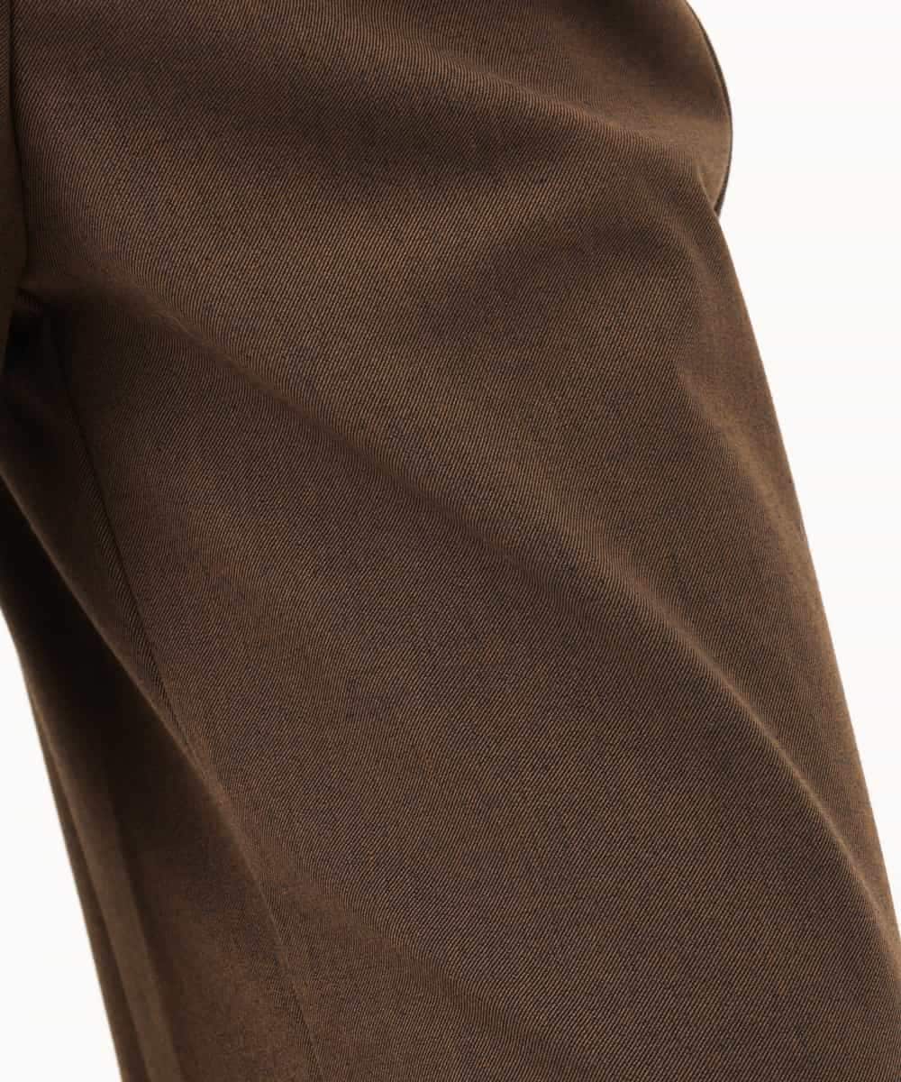 NHLJD18250 GIANNI LO GIUDICE(小さいサイズ)(メゾン ドゥ サンク) [日本製/セットアップ対応]アルガンギャバパンツ ブラウン