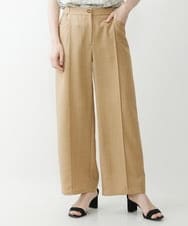 NHLJP20190 GIANNI LO GIUDICE(小さいサイズ)(メゾン ドゥ サンク) センタープレスストレートパンツ ベージュ