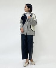 NHLJQ21270 GIANNI LO GIUDICE(小さいサイズ)(メゾン ドゥ サンク) エコレザーストレートパンツ ブラック
