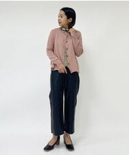 NHLJQ21270 GIANNI LO GIUDICE(小さいサイズ)(メゾン ドゥ サンク) エコレザーストレートパンツ ブラック