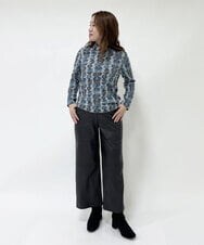 NHLJQ21270 GIANNI LO GIUDICE(小さいサイズ)(メゾン ドゥ サンク) エコレザーストレートパンツ ブラック